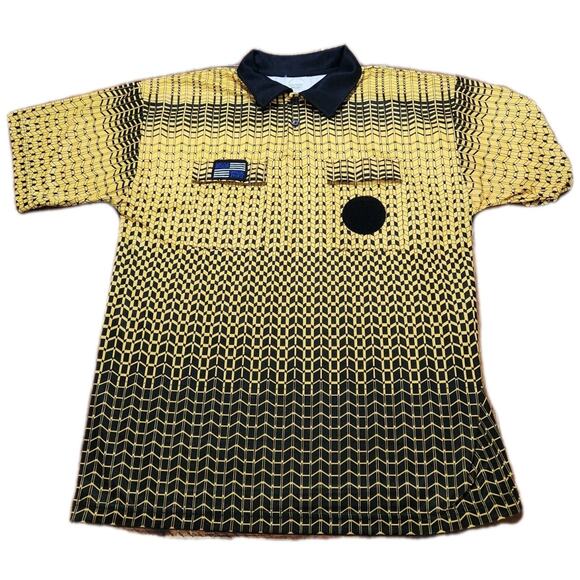 Official Sports International Other - Official Sports International NISOA Soccer Referee Jersey LG Gold Short Sleeve